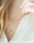 "Open" Hexagon Pendant