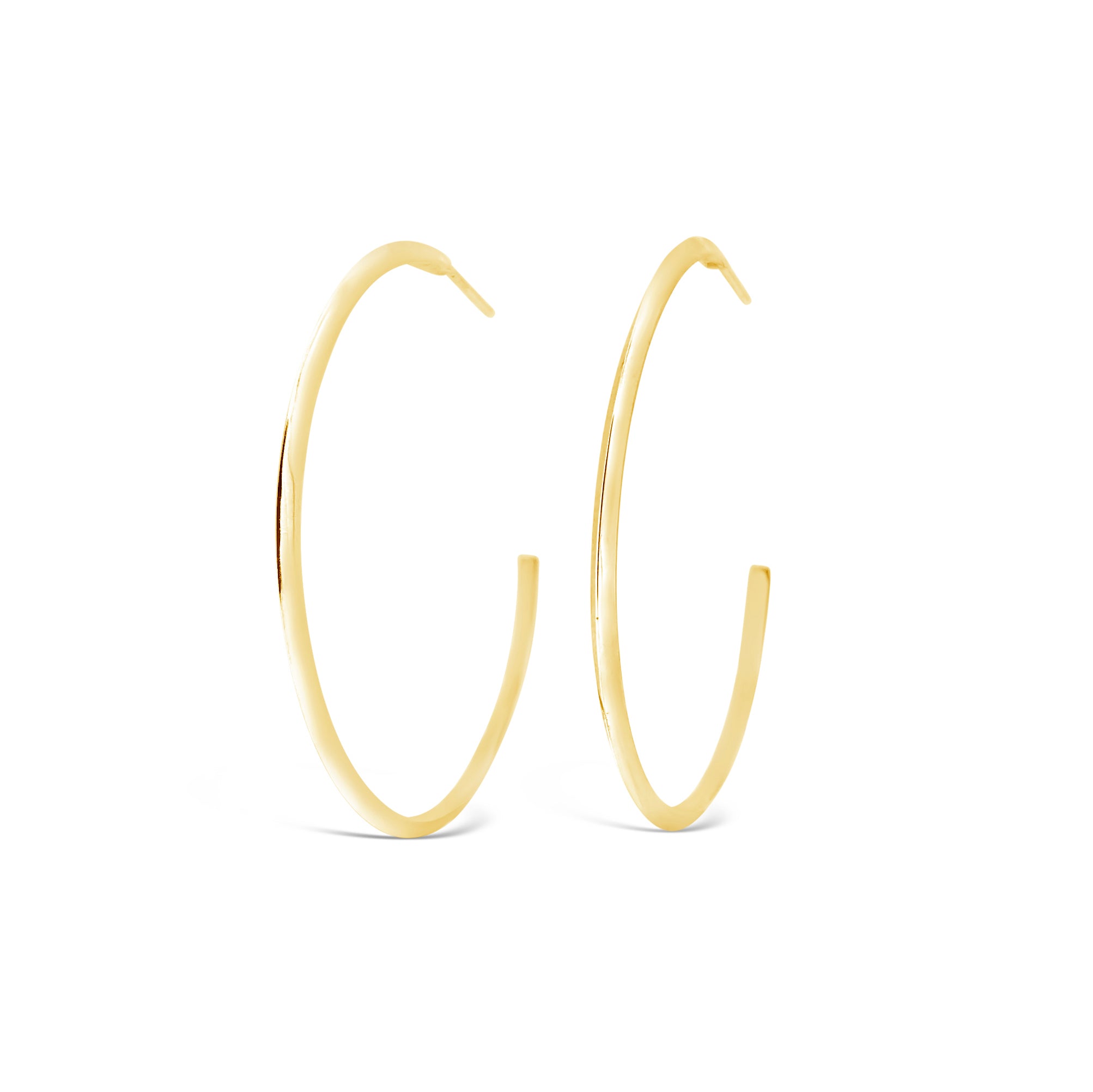 "Edge" Hoop Earrings 40mm