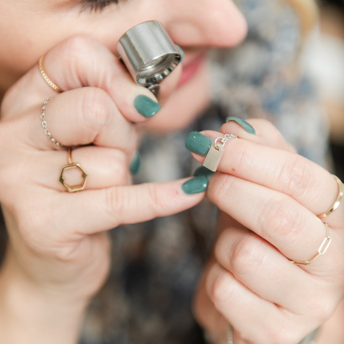 Tiny Gift Tag Pendant