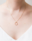 "Open" Hexagon Pendant