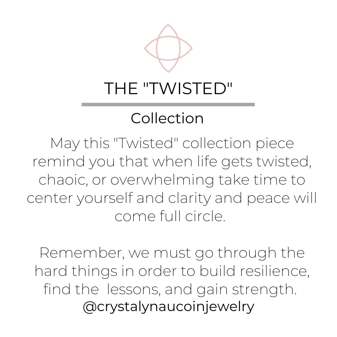 "Twisted" Circle Necklace