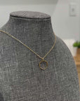 "Open" Hexagon Pendant
