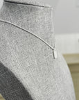 Tiny Emerald Cut Tag Pendant