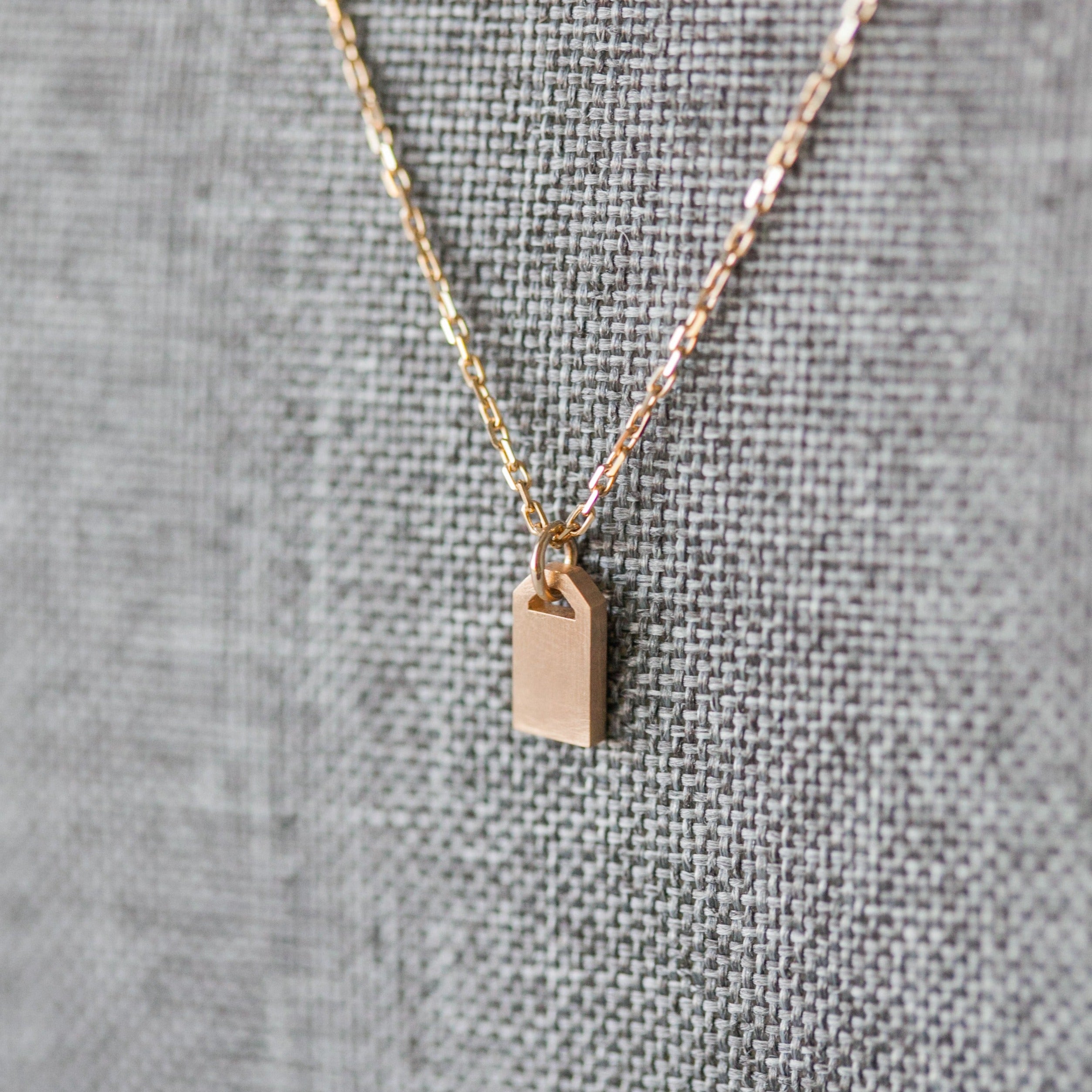 Tiny Gift Tag Pendant