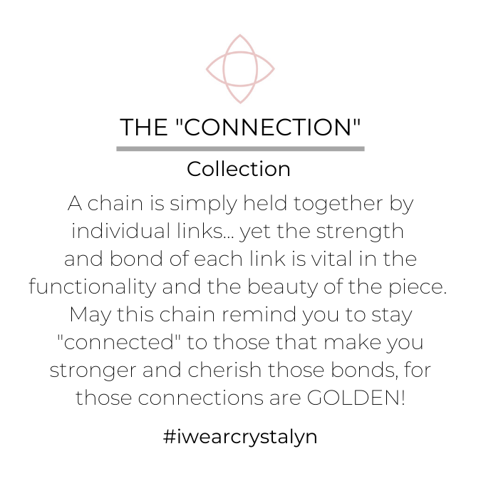 "Connections" Dainty Paperclip Chain