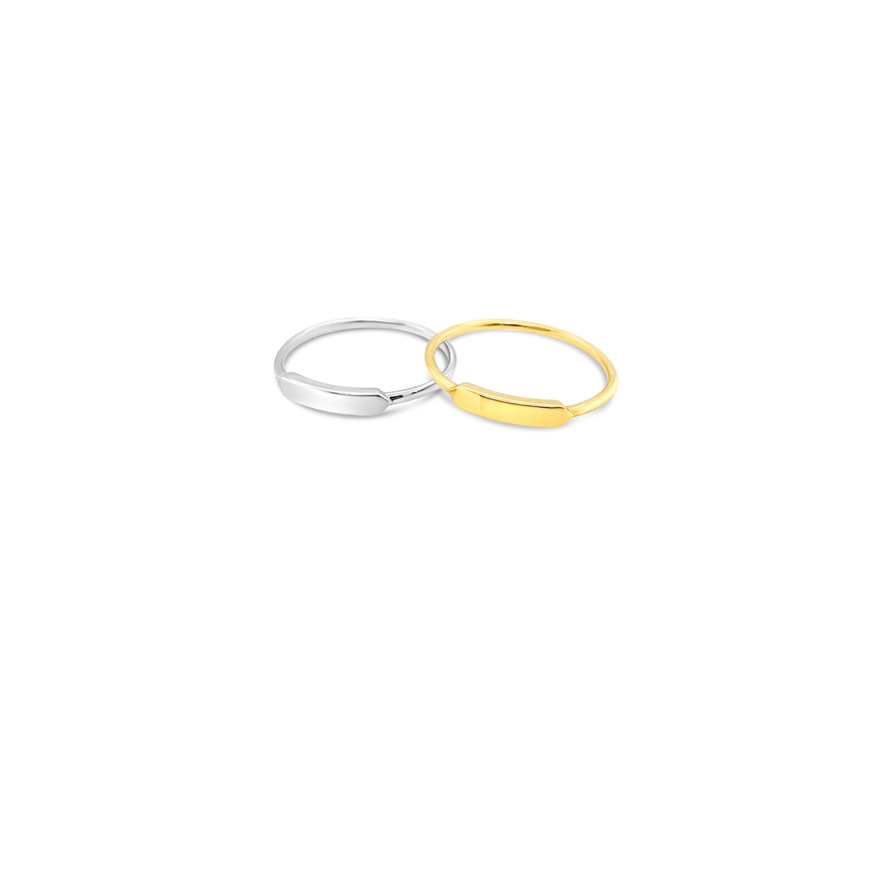 Stackable "ID" Ring