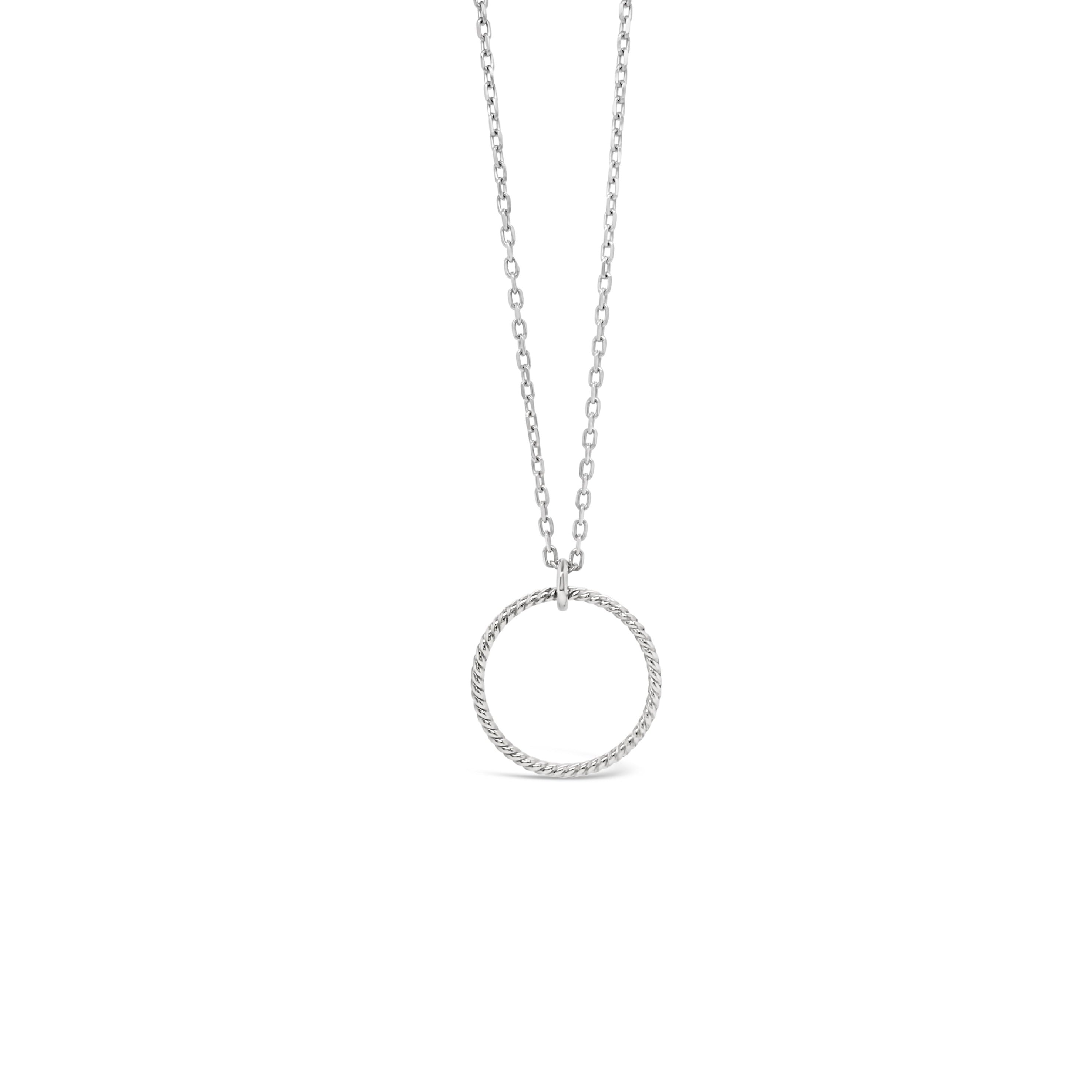 "Twisted" Circle Necklace