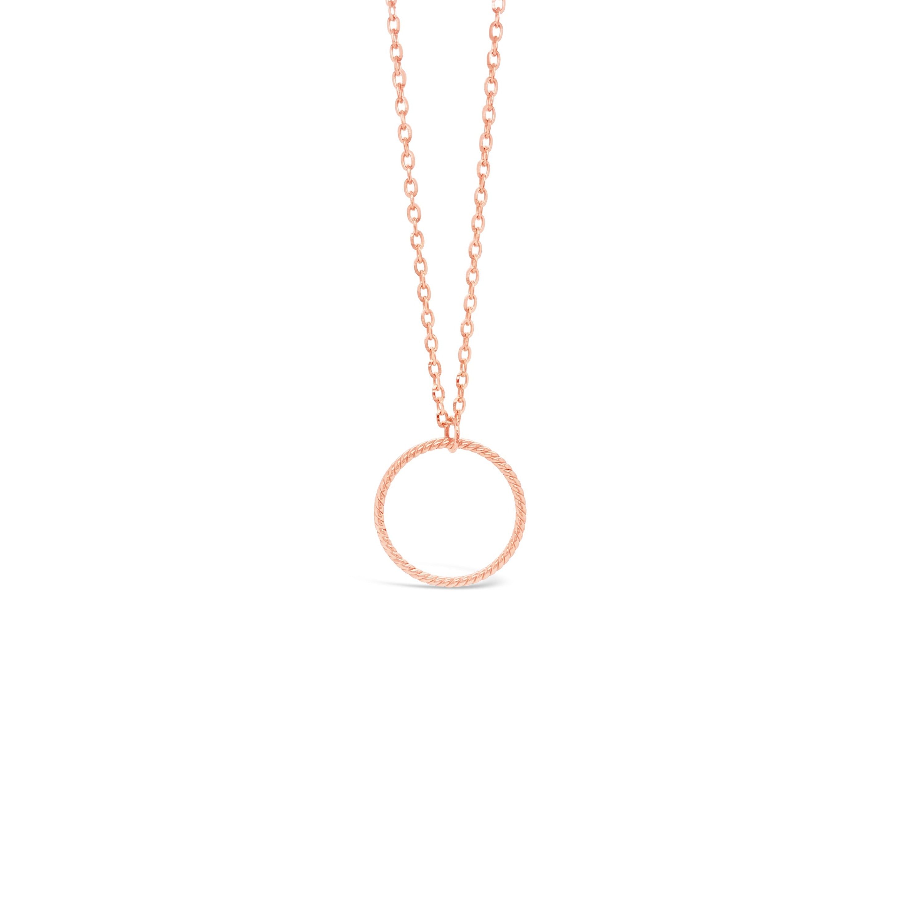 "Twisted" Circle Necklace