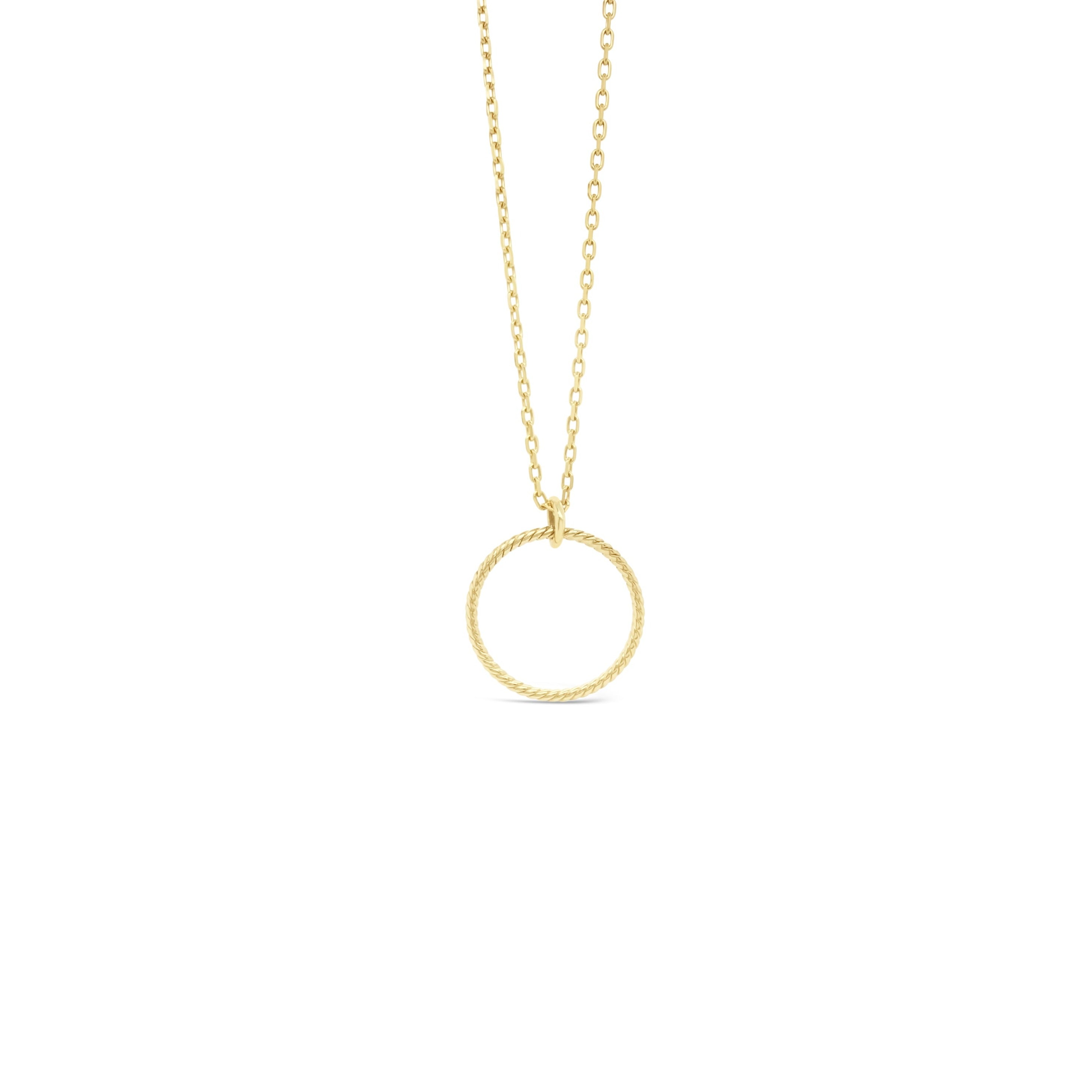 "Twisted" Circle Necklace