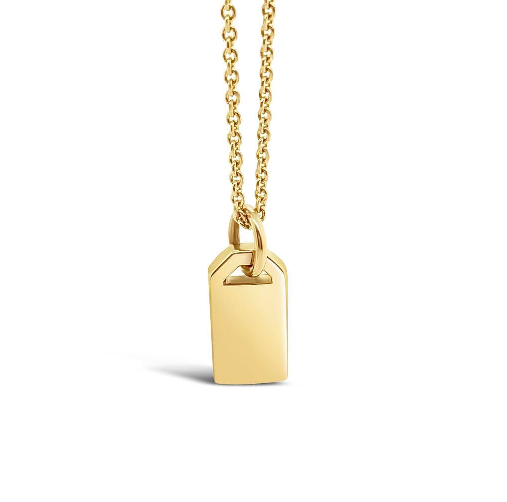 Tiny Gift Tag Pendant