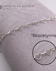 Connection: "Brooklynne" Sterling Silver Heart Chain