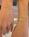 Connection: "Candice" 14K Yellow Gold Paperclip Chain