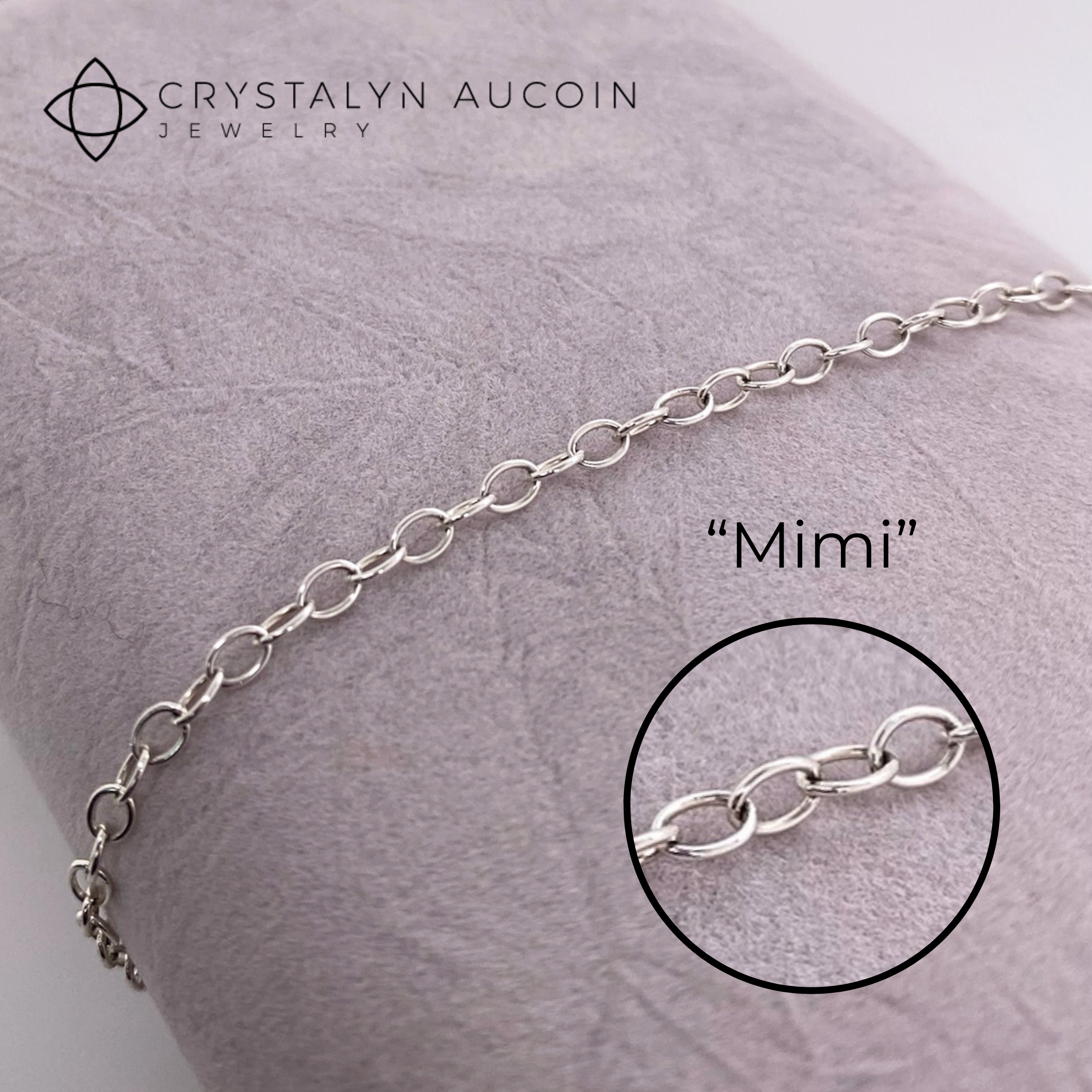 Connection: &quot;Mimi&quot; Sterling Silver Cable Chain